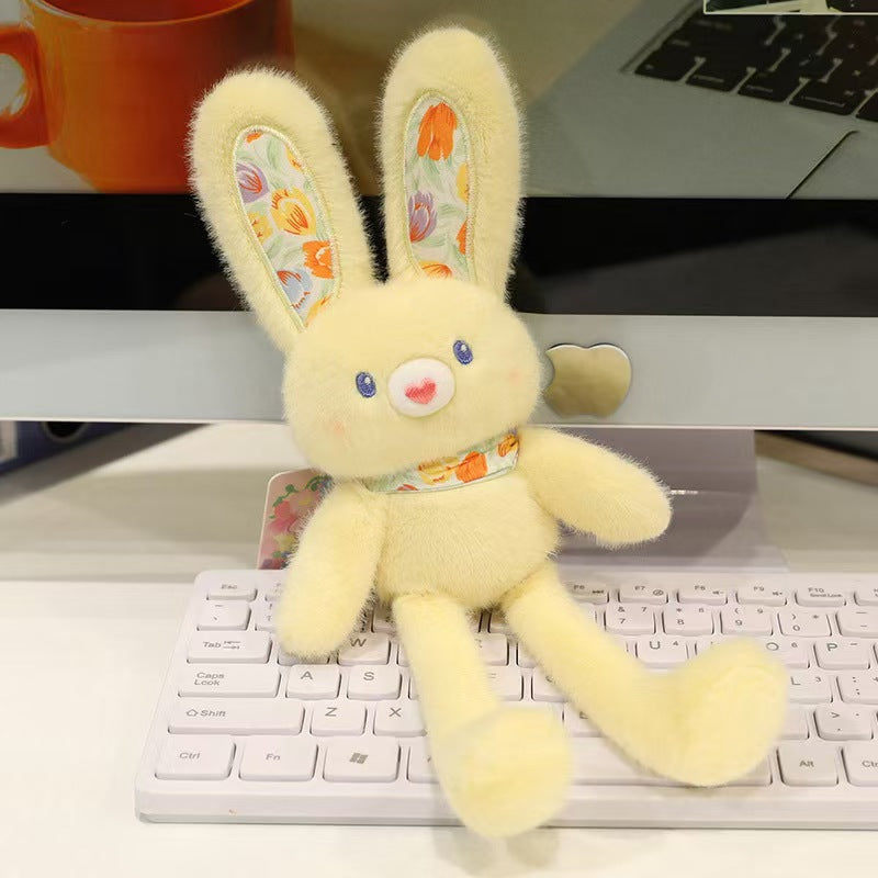 Dopamine-themed Bunny Toy For Your Backpack