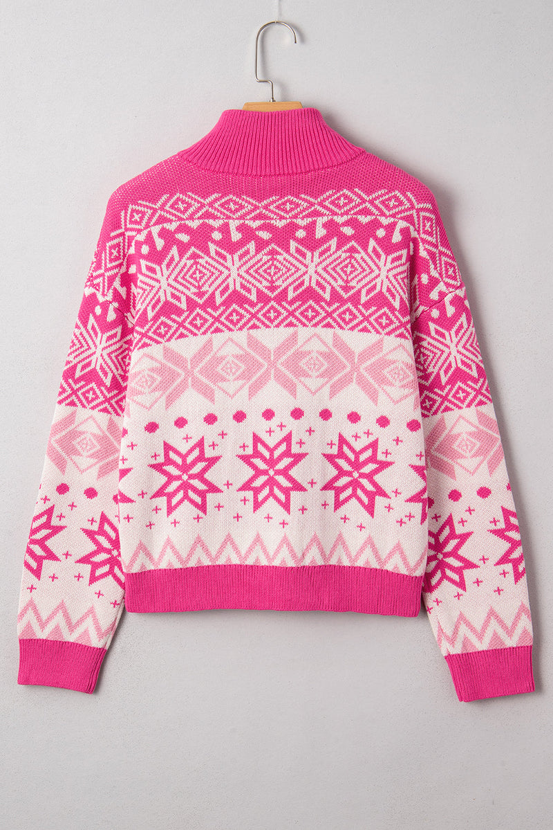 Mila Quarter Zip Collard Sweater