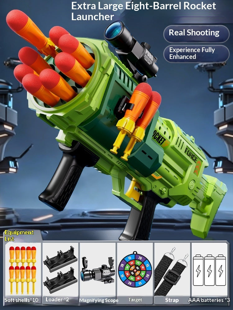 Childrens Army-Green Rocket Launcher Shooting Toy