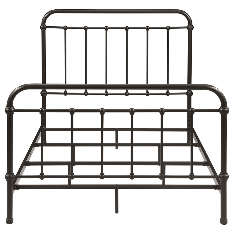 Livingston Metal Full Open Frame Bed Dark Bronze