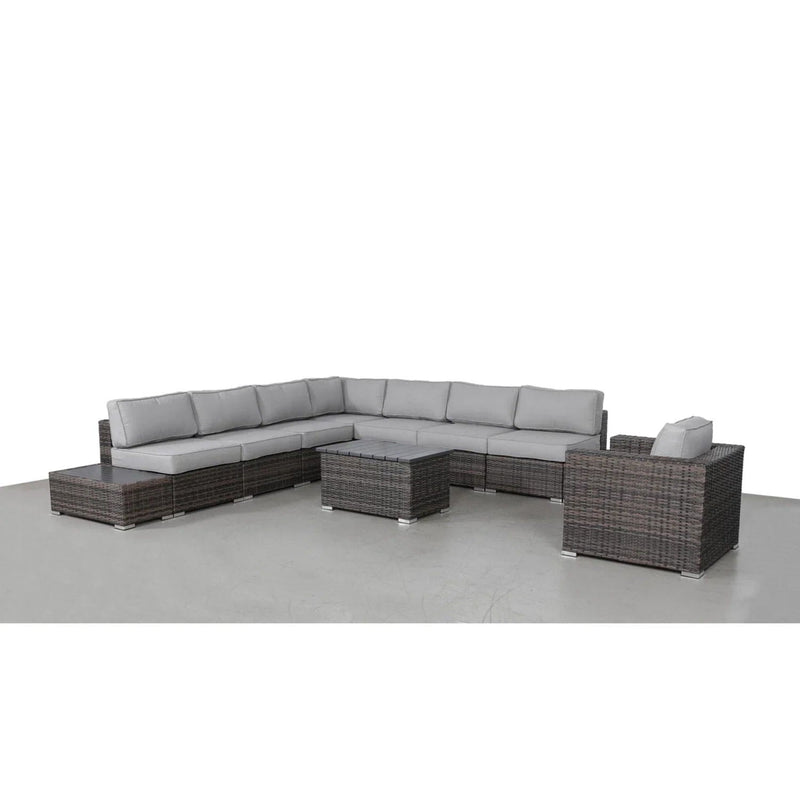 Stylish Entertainment Sectional Set, Outdoor Living
