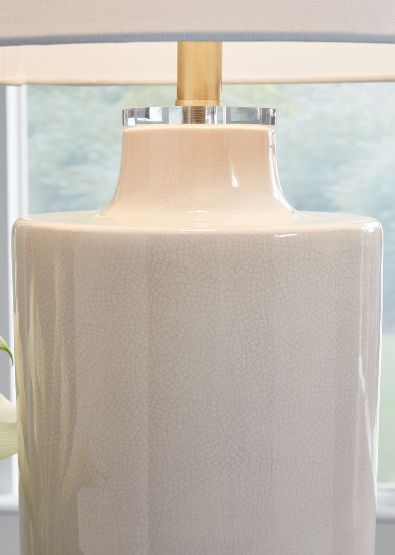 Cylener - Ceramic Table Lamp - Off White