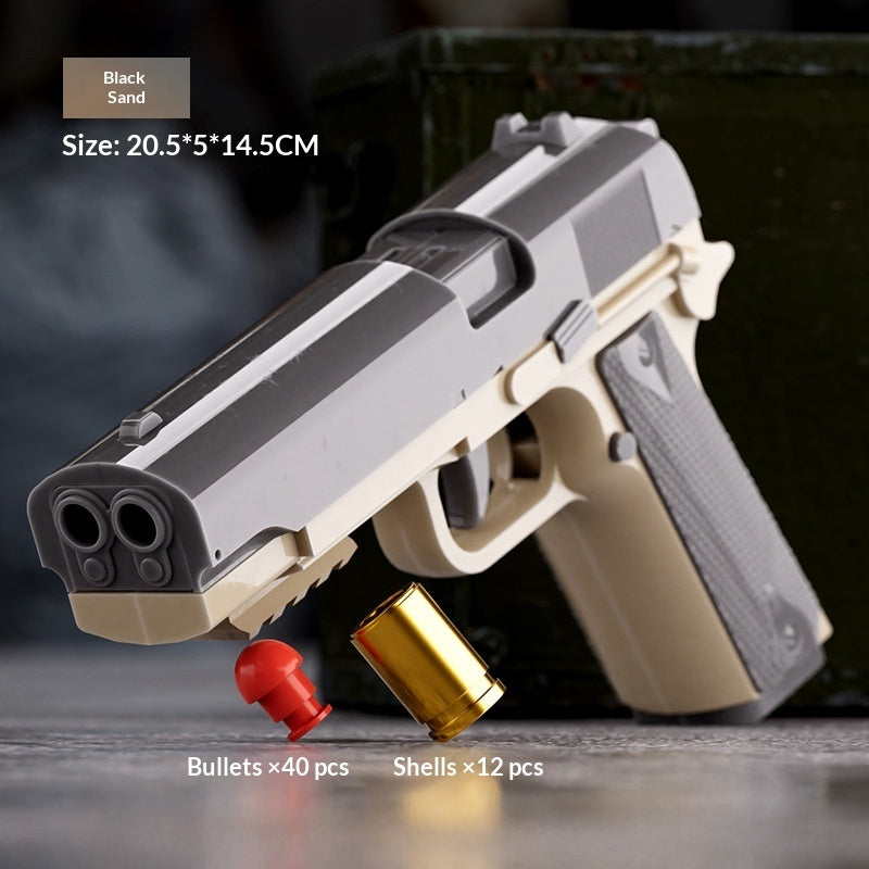 Toy Gun With Dual Barrel Ejection