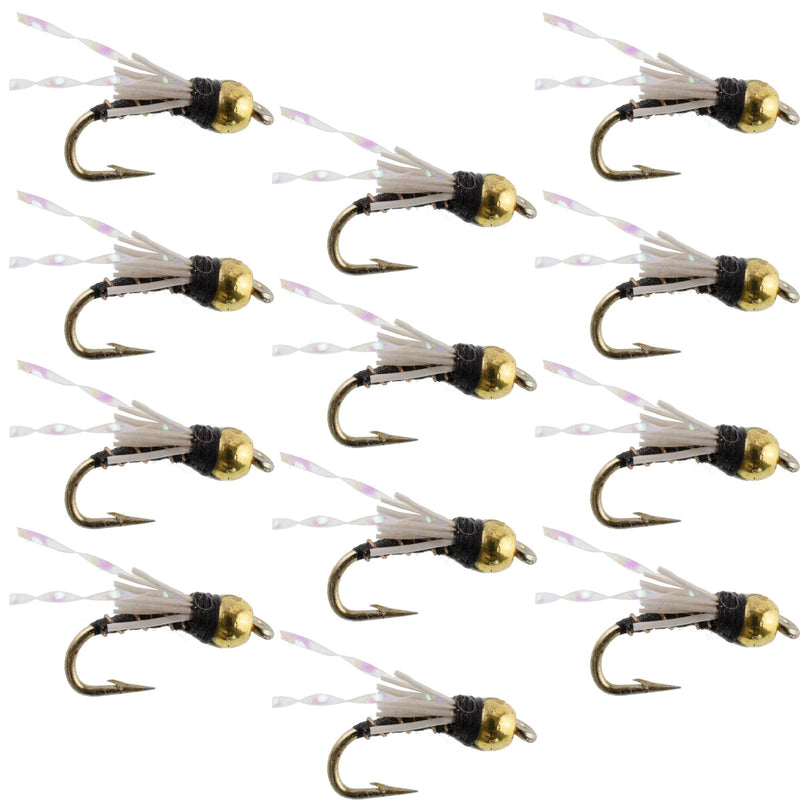 Beadhead Black 3 Dollar Dip Serendipity Nymph - 1 Dozen Flies Size 18