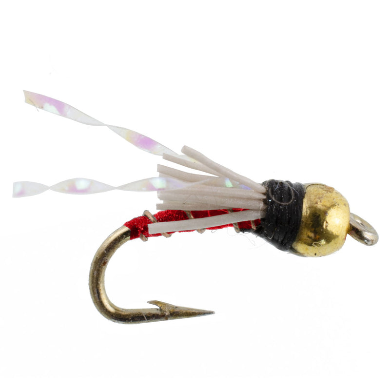 Beadhead Red 3 Dollar Dip Serendipity Nymph - 1 Dozen Flies Size 18