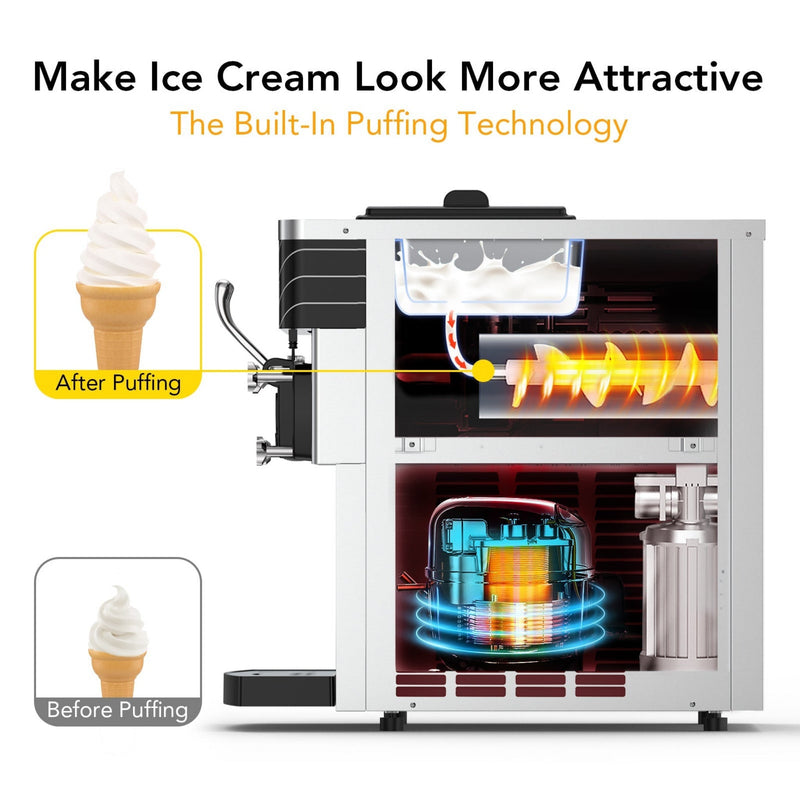 3 Flavor Soft Serve Commercial Ice Cream Maker Machine (97582146)