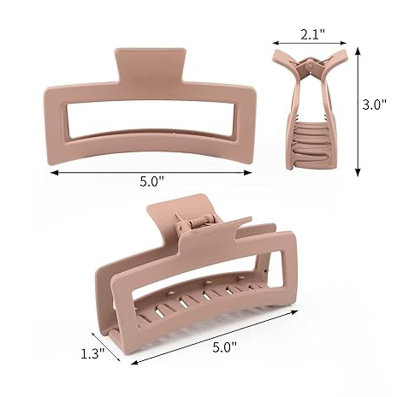 5-Inch Large Claw Clips – 3-Pack Non-Slip Hair Clips for Thick Hair
