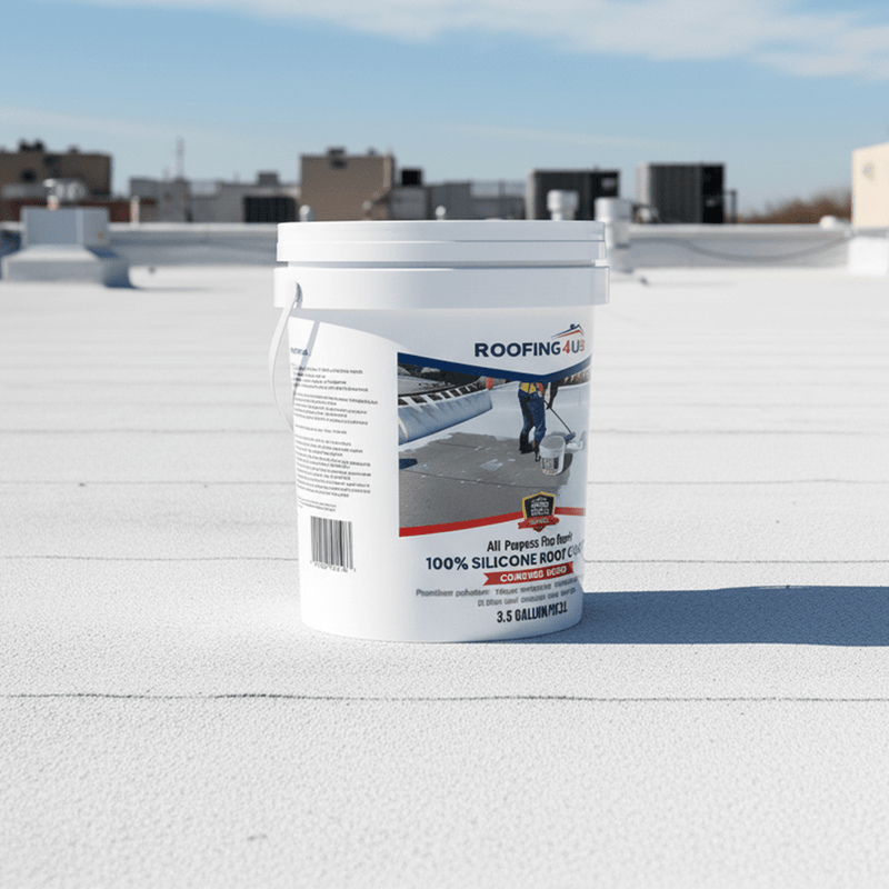 All Purpose Flex Repair 100% Silicone Roof Sealant - 3.5 Gallon