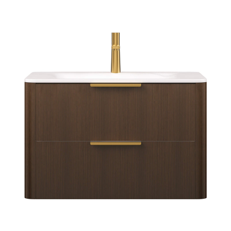 Nuvia Luxury 30/36-Inch Sintered Stone Floating Bathroom Vanity With Sink (SAK70429)
