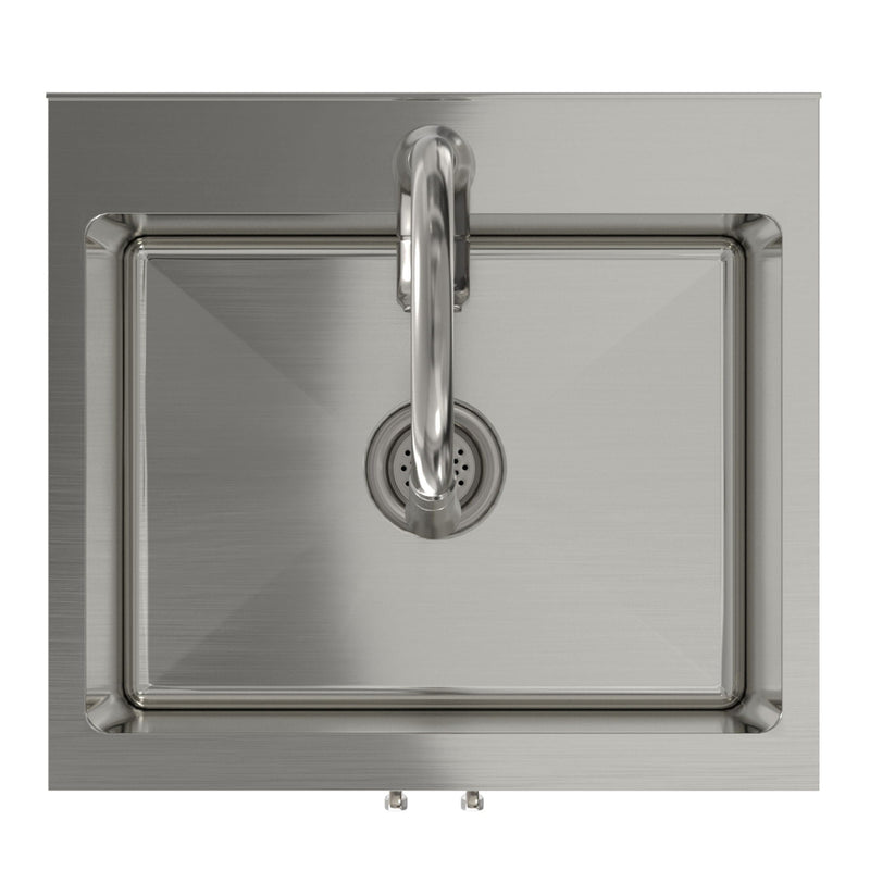 Darwin - Deluxe Laundry Cabinet With Pull-Out Faucet And Stainless Steel Sink