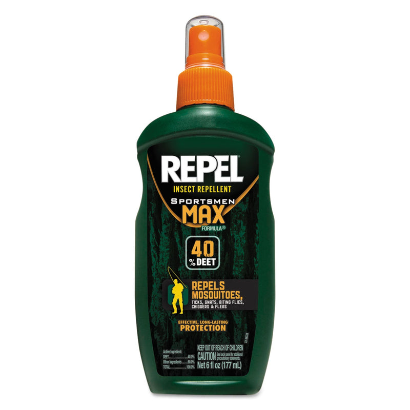Diversey Repel Insect Repellent Sportsmen Max Formula Spray, 6 oz Spray, 12/Carton
