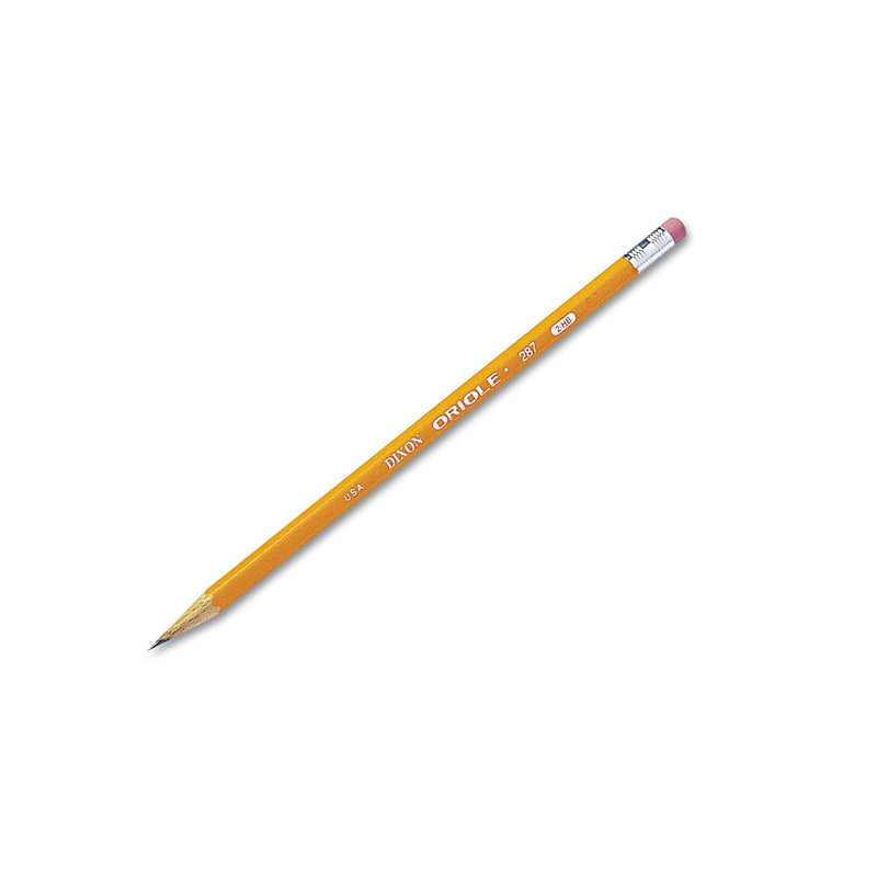 Dixon Oriole Pencil, HB (#2), Black Lead, Yellow Barrel, 72/Pack