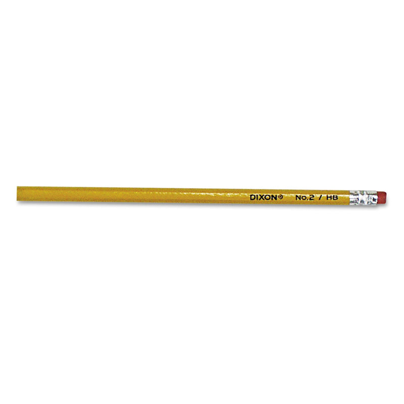 Dixon No. 2 Pencil, HB (#2), Black Lead, Yellow Barrel, 144/Box