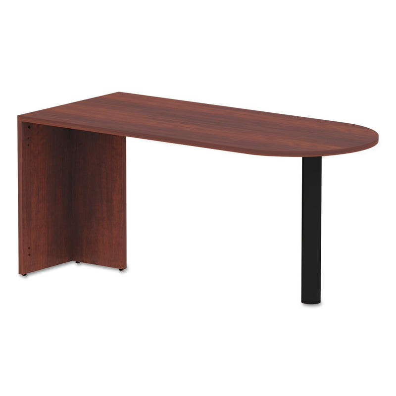 Alera Valencia Series D-Top Desk, 65" x 29.5" x 29.5", Medium Cherry