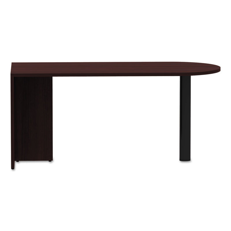 Alera Valencia Series D-Top Desk, 65" x 29.53" x 29.53", Mahogany