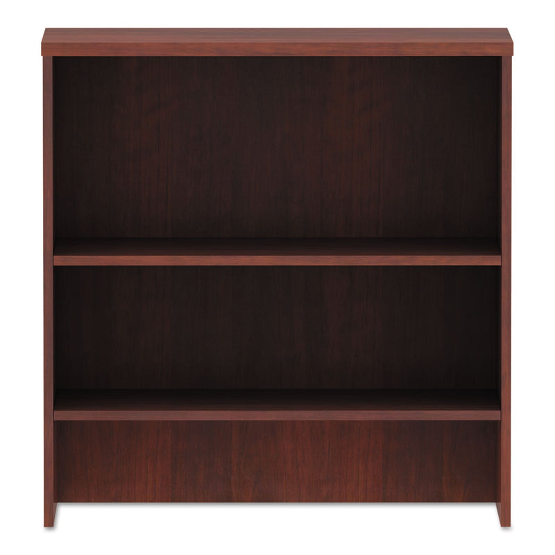Alera Valencia Series Hutch, 3 Compartments, 34.13w x 15d x 35.38h, Medium Cherry