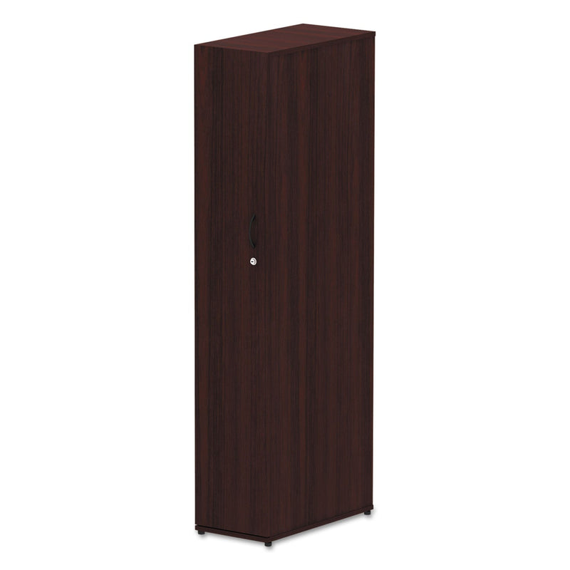 Alera Valencia Series Wardrobe, 11 7/8w x 23 7/8d x 65h, Mahogany