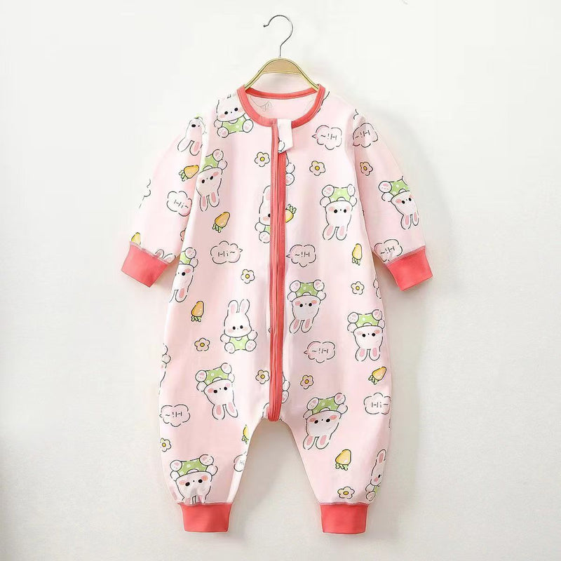 Split-leg Sleeping Bag To Prevent Kicking Off The Covers One-piece Bodysuit