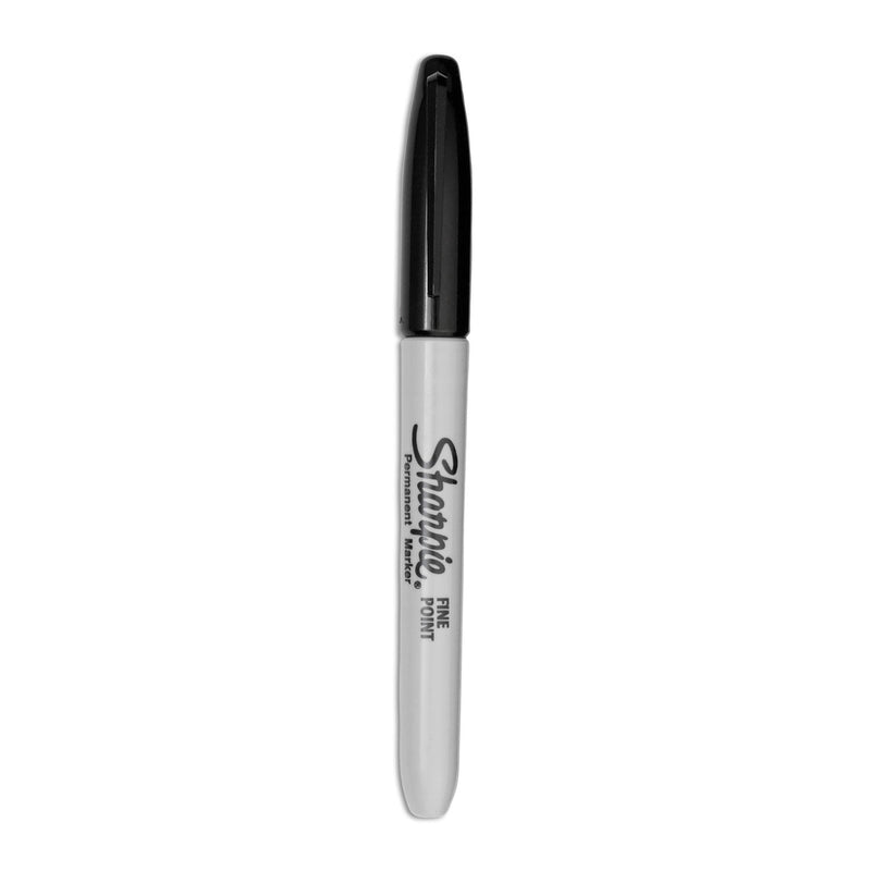 Sharpie Fine Tip Permanent Marker, Fine Bullet Tip, Black, Dozen