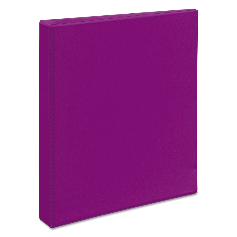 Avery Durable View Binder with DuraHinge and Slant Rings, 3 Rings, 1" Capacity, 11 x 8.5, Purple