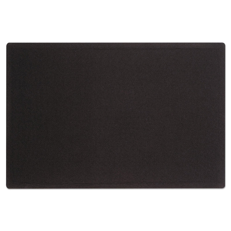 Quartet Oval Office Fabric Bulletin Board, 48 x 36, Black