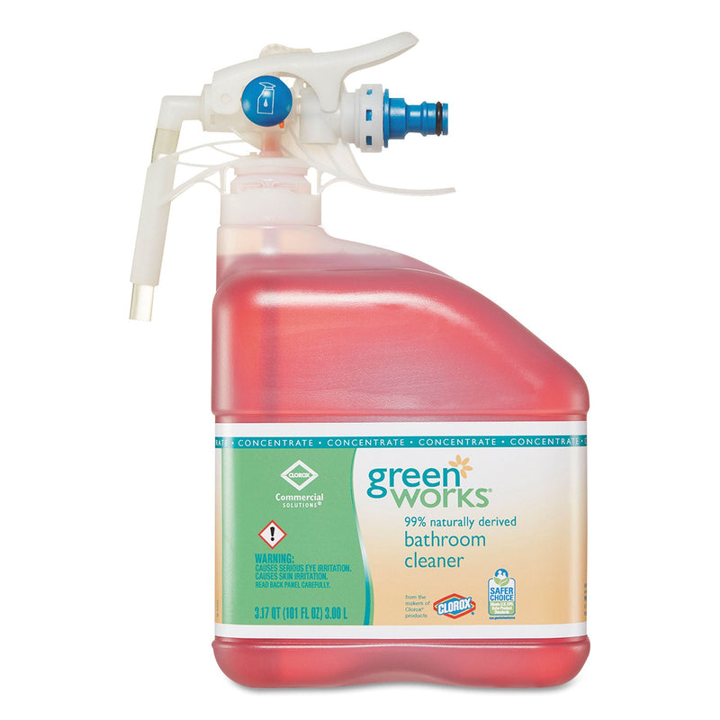 Green Works Bathroom Cleaner Concentrate, 101 oz Bottle, 2/Carton