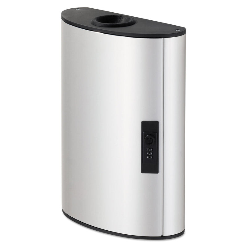 Durable Key Box Plus, 54-Key, Brushed Aluminum, Silver, 11.75 x 4.63 x 15.75