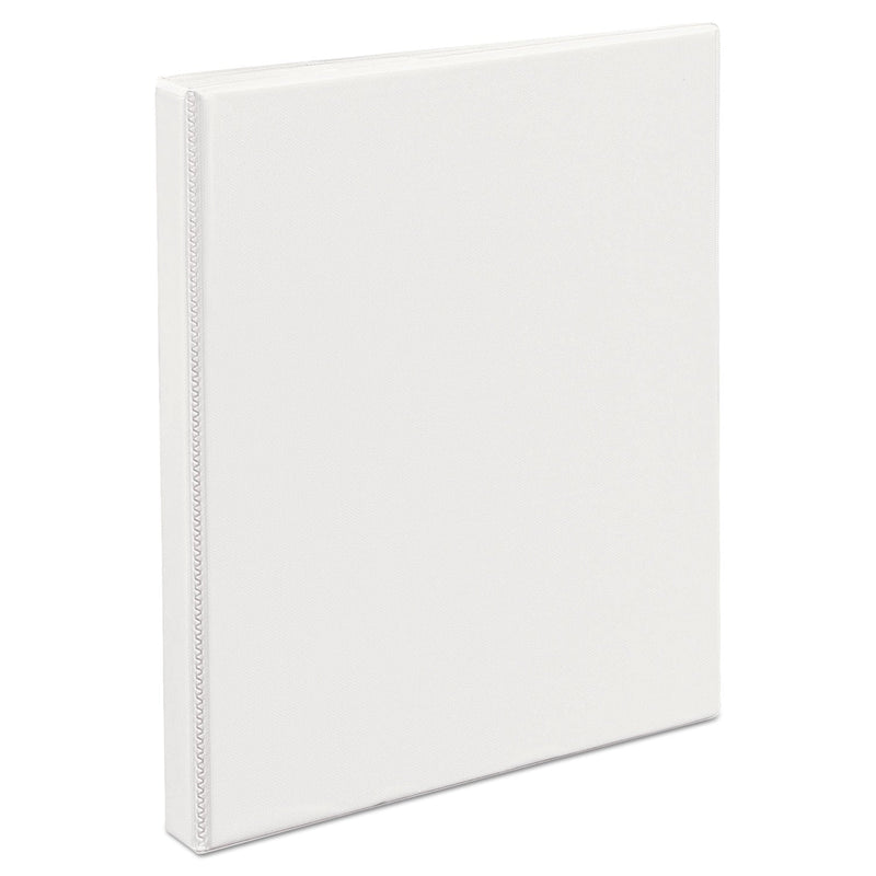 Avery Heavy-Duty Non Stick View Binder with DuraHinge and Slant Rings, 3 Rings, 0.5" Capacity, 11 x 8.5, White, (5234)