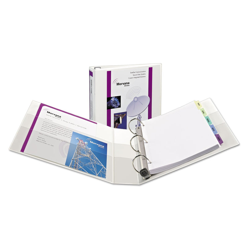 Avery Heavy-Duty View Binder with DuraHinge, One Touch EZD Rings/Extra-Wide Cover, 3 Ring, 1.5" Capacity, 11 x 8.5, White, (1319)