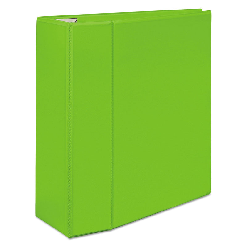Avery Heavy-Duty View Binder with DuraHinge and Locking One Touch EZD Rings, 3 Rings, 5" Capacity, 11 x 8.5, Chartreuse