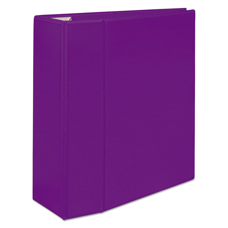 Avery Heavy-Duty View Binder with DuraHinge and Locking One Touch EZD Rings, 3 Rings, 5" Capacity, 11 x 8.5, Purple