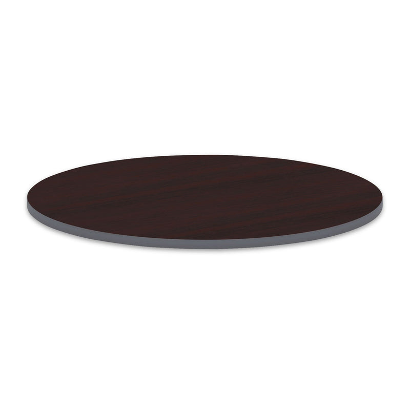 Alera Reversible Laminate Table Top, Round, 35.5" Diameter, Medium Cherry/Mahogany