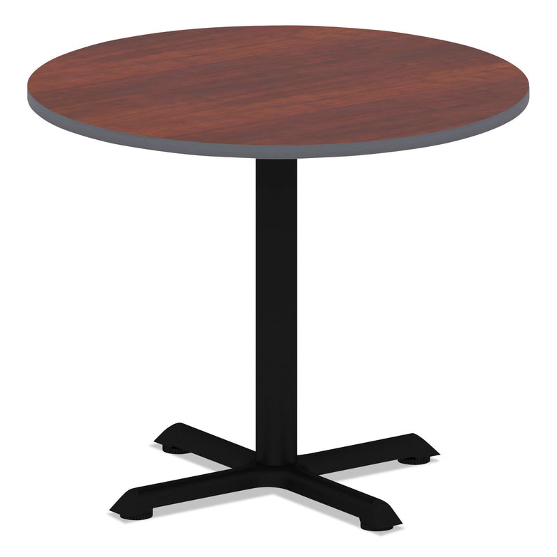 Alera Reversible Laminate Table Top, Round, 35.5" Diameter, Medium Cherry/Mahogany
