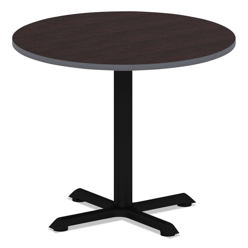Alera Reversible Laminate Table Top, Round, 35.5" Diameter, Espresso/Walnut