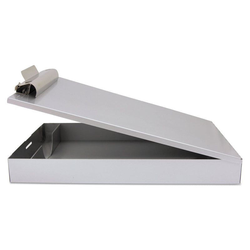 Saunders Redi-Rite Aluminum Storage Clipboard, 1" Clip Capacity, Holds 8.5 x 11 Sheets, Silver