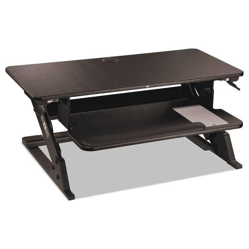 3M Precision Standing Desk, 35.4" x 22.2" x 6.2" to 20", Black