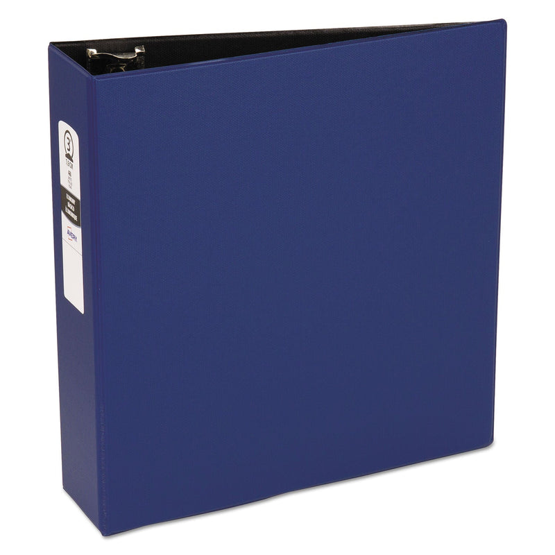 Avery Economy Non-View Binder with Round Rings, 3 Rings, 3" Capacity, 11 x 8.5, Blue, (3601)