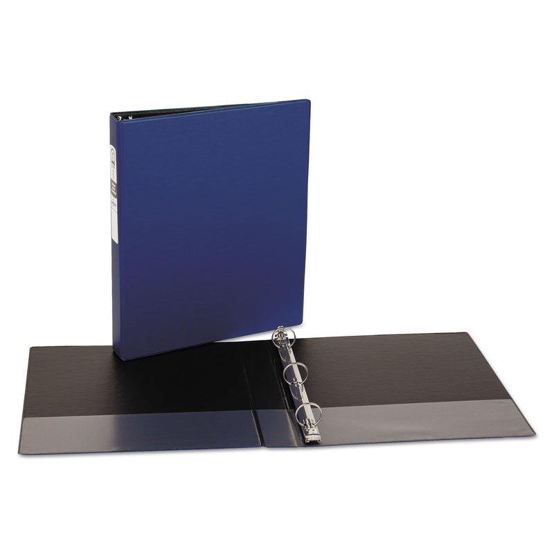 Avery Economy Non-View Binder with Round Rings, 3 Rings, 1" Capacity, 11 x 8.5, Blue, (3300)