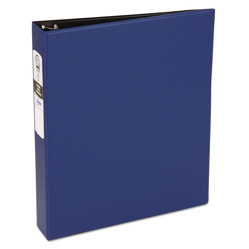 Avery Economy Non-View Binder with Round Rings, 3 Rings, 1.5" Capacity, 11 x 8.5, Blue, (3400)