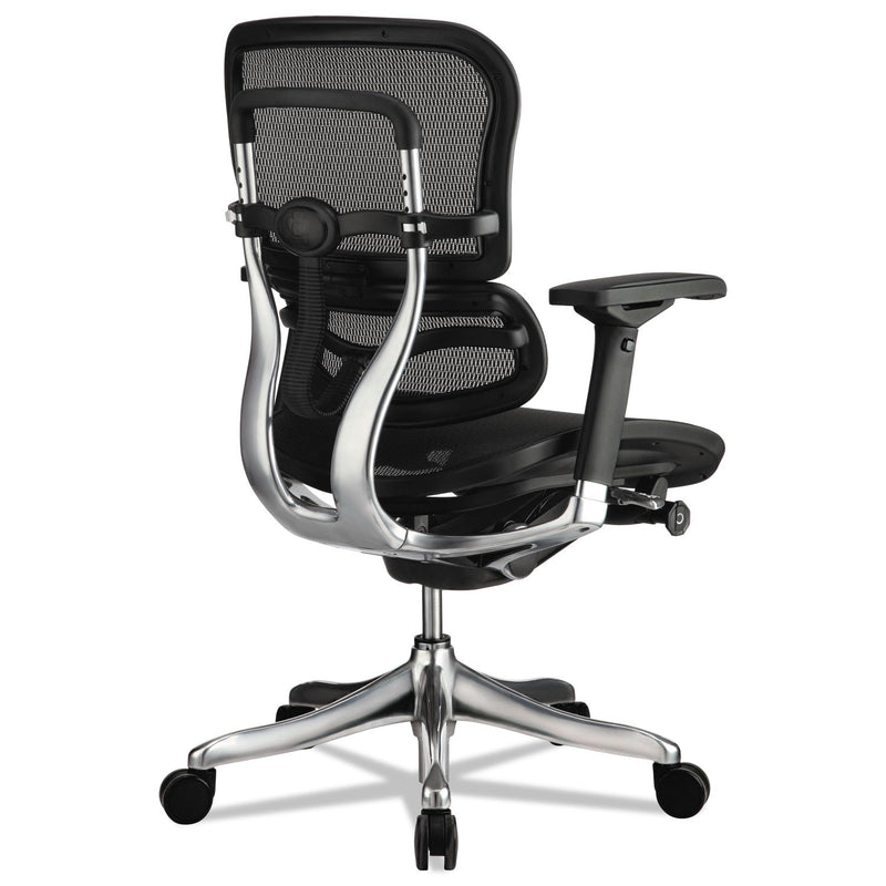 Eurotech Ergohuman Elite Mid-Back Mesh Chair, Supports Up to 250 lb, 18.11" to 21.65" Seat Height, Black
