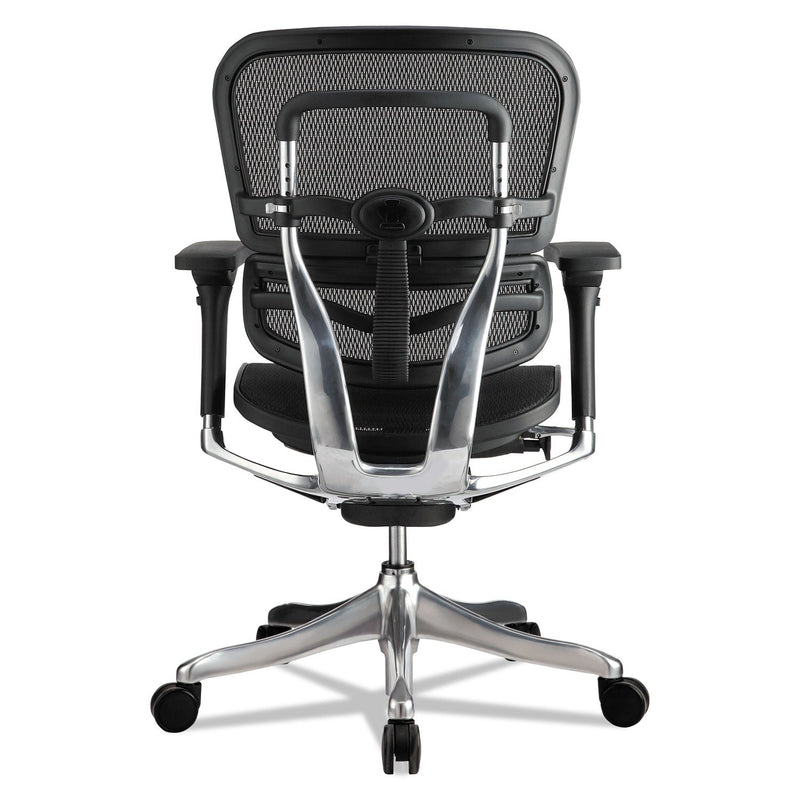 Eurotech Ergohuman Elite Mid-Back Mesh Chair, Supports Up to 250 lb, 18.11" to 21.65" Seat Height, Black