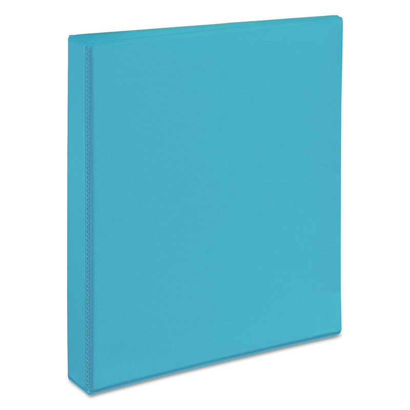 Avery Durable View Binder with DuraHinge and Slant Rings, 3 Rings, 1" Capacity, 11 x 8.5, Aqua