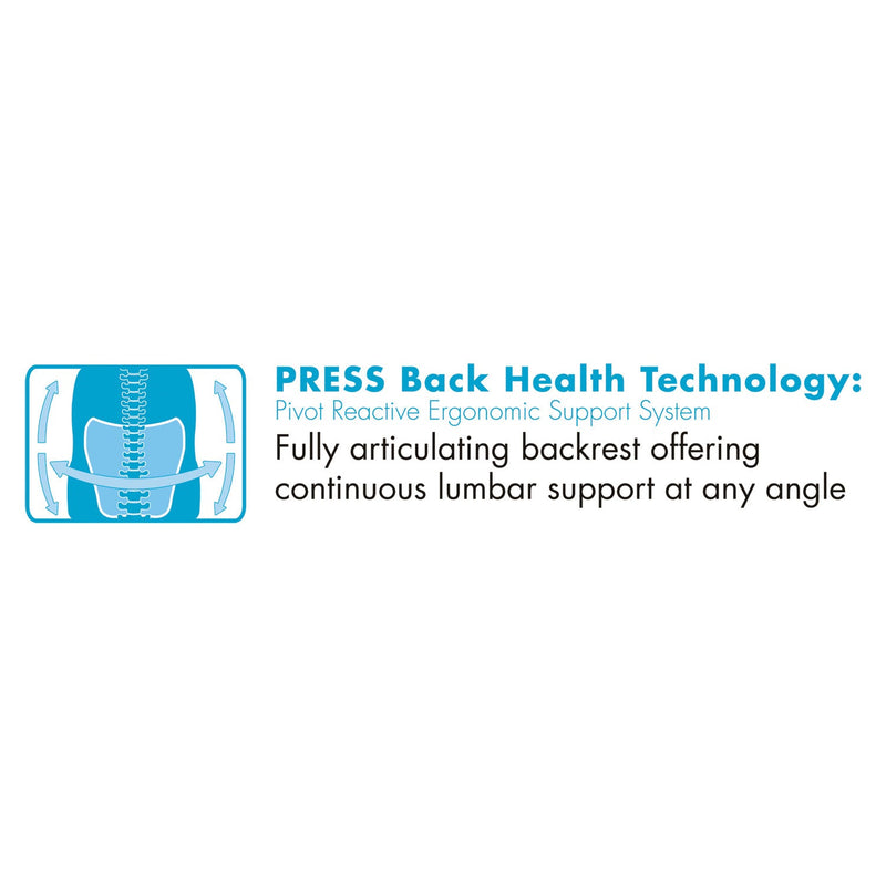 SertaPedic Cosset Big and Tall Executive Chair, Supports Up to 400 lb, 19" to 22" Seat Height, Black Seat/Back, Slate Base