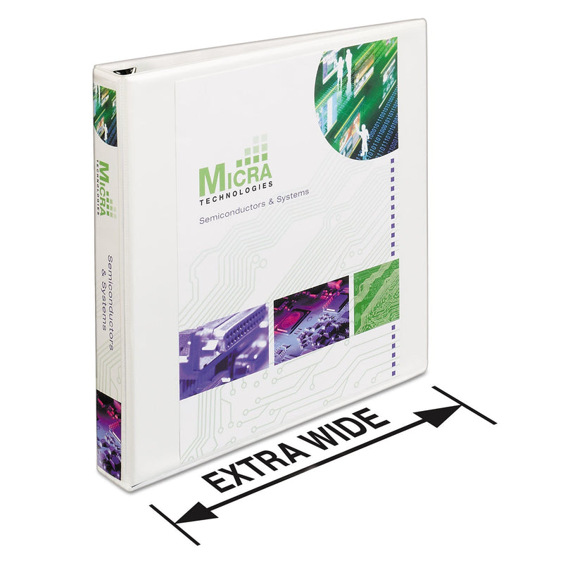 Avery Heavy-Duty View Binder with DuraHinge, One Touch EZD Rings and Extra-Wide Cover, 3 Ring, 1" Capacity, 11 x 8.5, White, (1318)