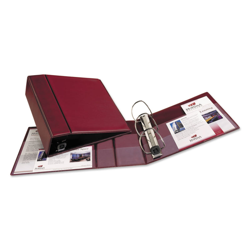 Avery Heavy-Duty Non-View Binder with DuraHinge and Locking One Touch EZD Rings, 3 Rings, 4" Capacity, 11 x 8.5, Maroon