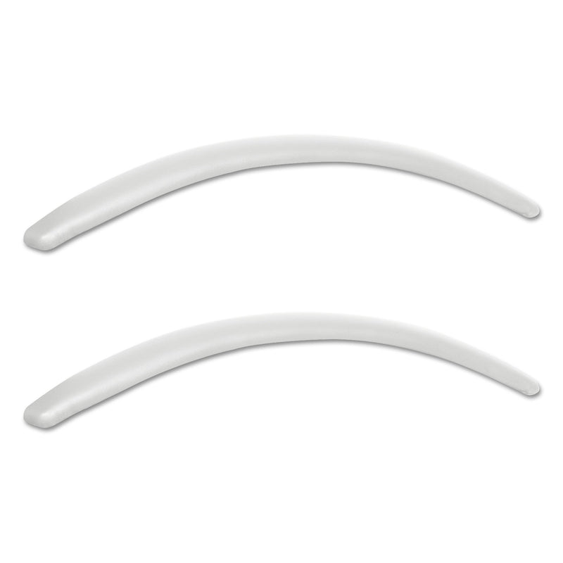 Alera Neratoli Series Replacement Arm Pads for Alera Neratoli Series Chairs, Faux Leather, 1.77" x 15.15" x 0.59", White, 2/Set