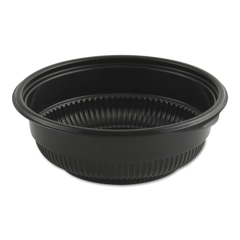 Anchor Packaging MicroRaves Incredi-Bowl Base, 16 oz, 5.75" Diameter x 2.02"h, Black, Plastic, 250/Carton