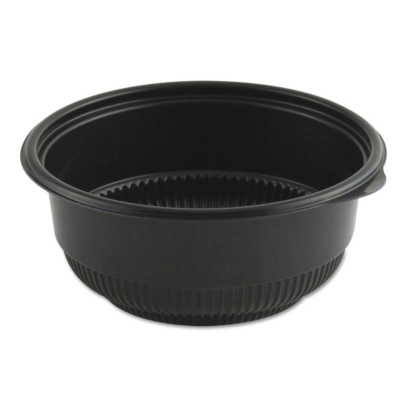 Anchor Packaging MicroRaves Incredi-Bowl Base, 20 oz, 5.75" Diameter x 2.43"h, Black, Plastic, 250/Carton