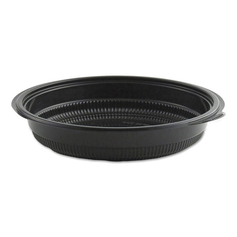 Anchor Packaging MicroRaves Incredi-Bowl Base, 24 oz, 8.5" Diameter x 1.51"h, Black, Plastic, 150/Carton