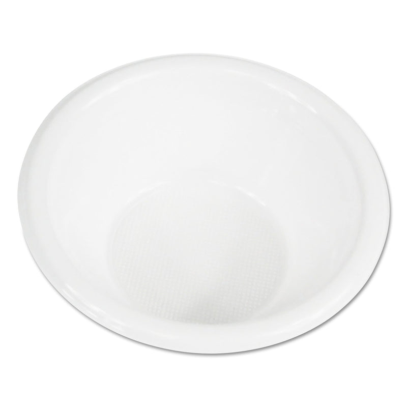 Boardwalk Hi-Impact Plastic Dinnerware, Bowl, 5 to 6 oz, White, 1,000/Carton